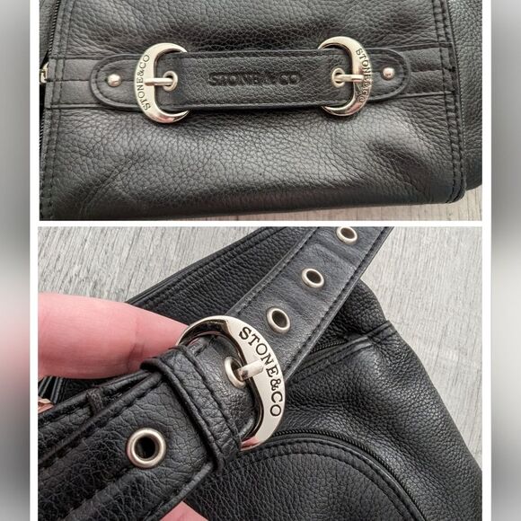 Stone & Co. Black Leather Shoulder Bag - Picture 10 of 10